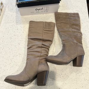 Qupid Tall Suede Boots